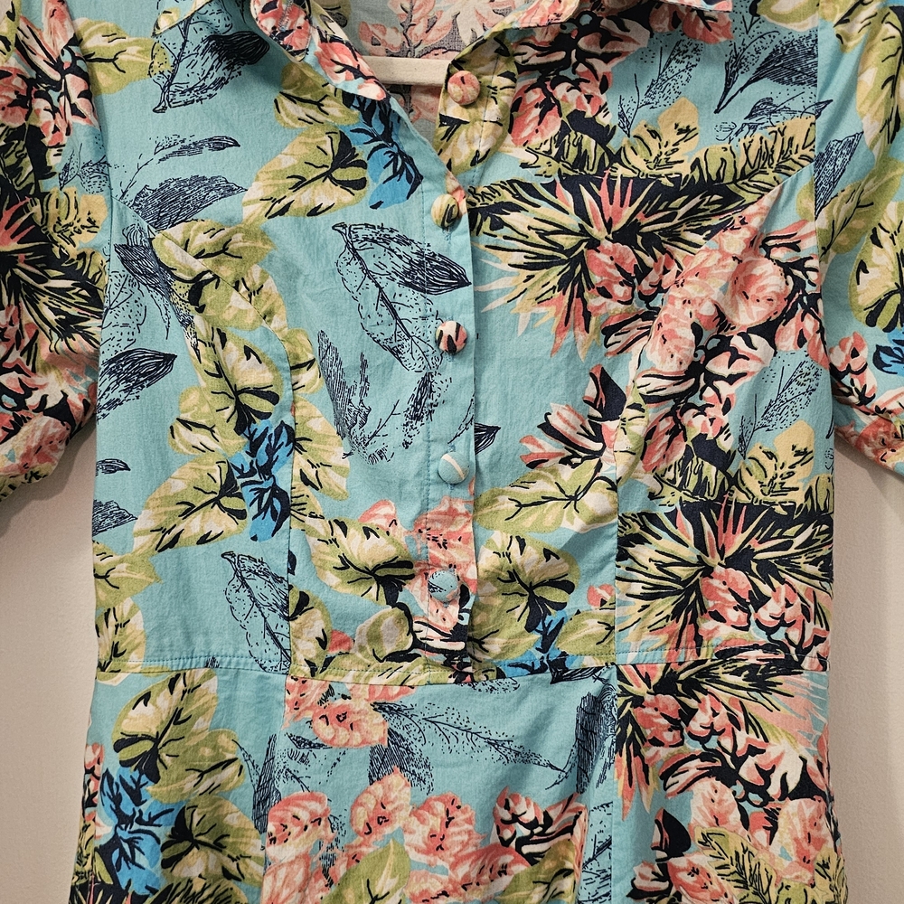 Floral Button-Up Women's Top